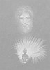 Sacro Cuore di Ges&ugrave;  (69,3 x 49,6 cm su tavola) 