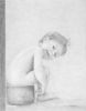Bimbo nudo seduto (27,6x35 cm)